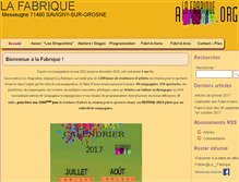 Tablet Screenshot of alafabrique.org